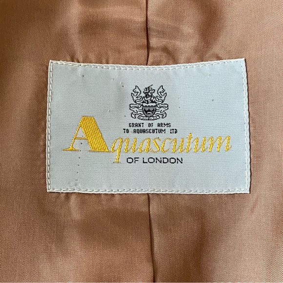 Aquascutum Brown Wool Tweed Blazer/ Jacket (Saks Fifth) VTG - Picture 7 of 15